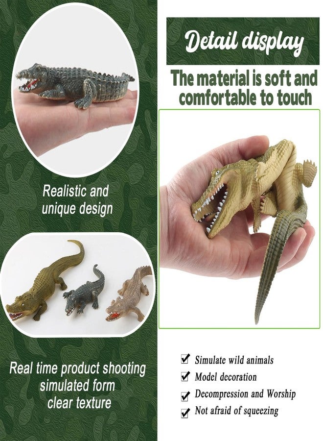 CHELEI2019 3PCS Safari Animal Figurines Set,Crocodile Animal Figures Toy Party Gift - Image 4